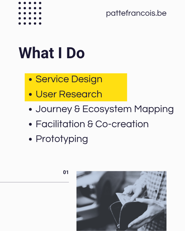 patte françois - service designer & User researcher
